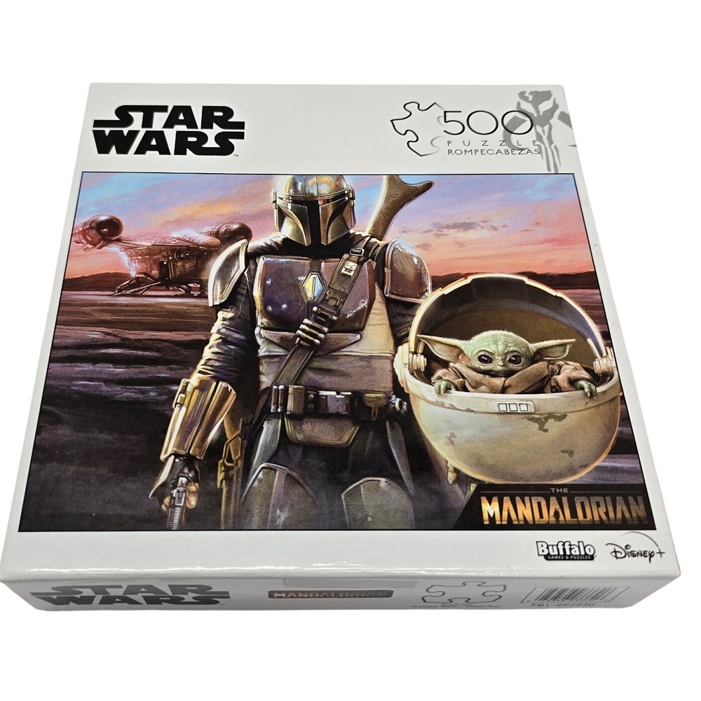 Star Wars Mandalorian Grogu Baby Yoda‎ 500 Piece Puzzle NIB Disney